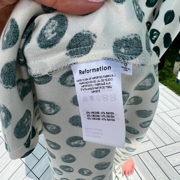 Reformation Hilda long-sleeve midi dress in Tapioca - Picture 10 of 13